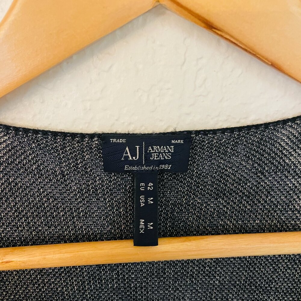 Armani Jeans Wool Blend Statement Cardigan (Rare Find),  Size M (42 IT / 8 US) - Picture 5 of 6